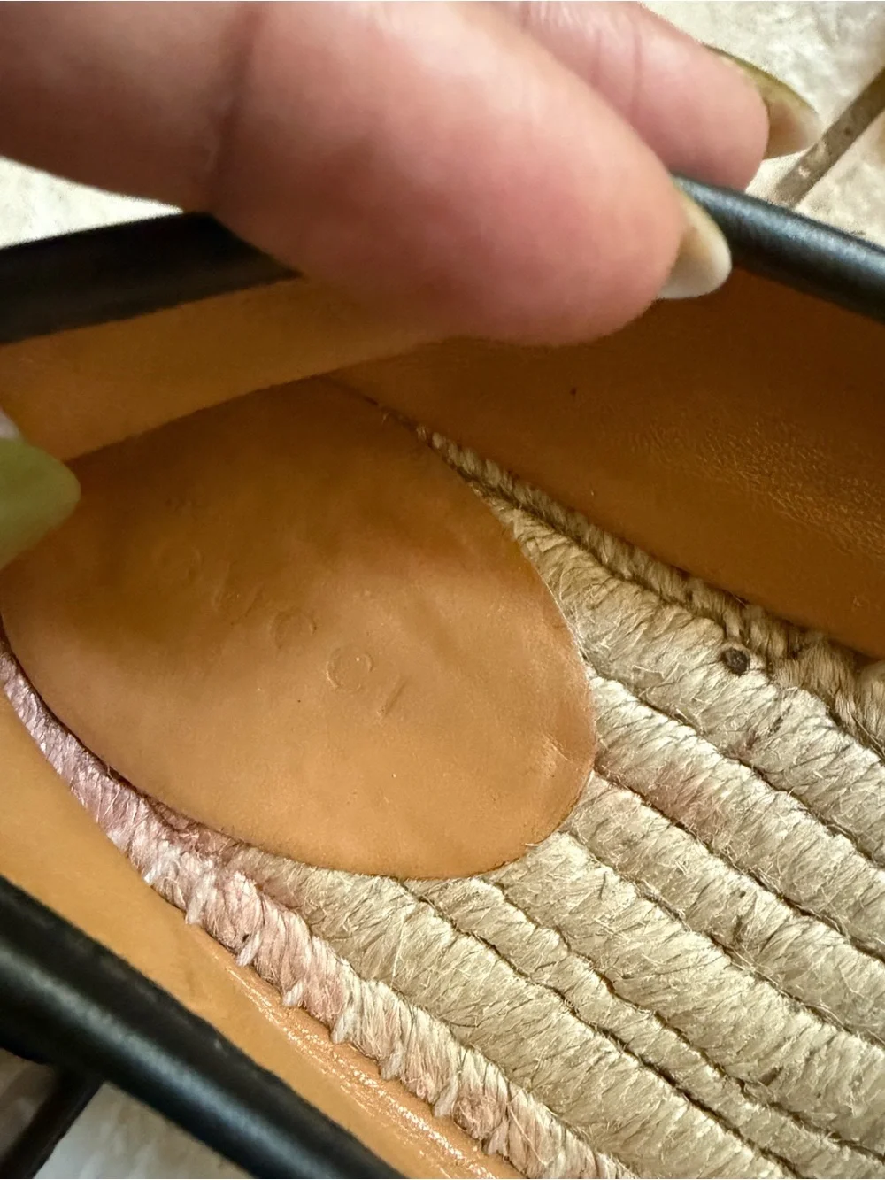 Gucci Black GG Espadrille Flats - Picture 9 of 12